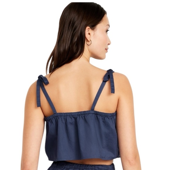 Old Navy Cami Crop Top Women's Navy Blue Top 3X - Picture 2 of 10